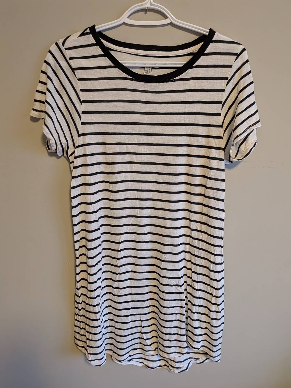 Amuse Society Black and White Striped Tee